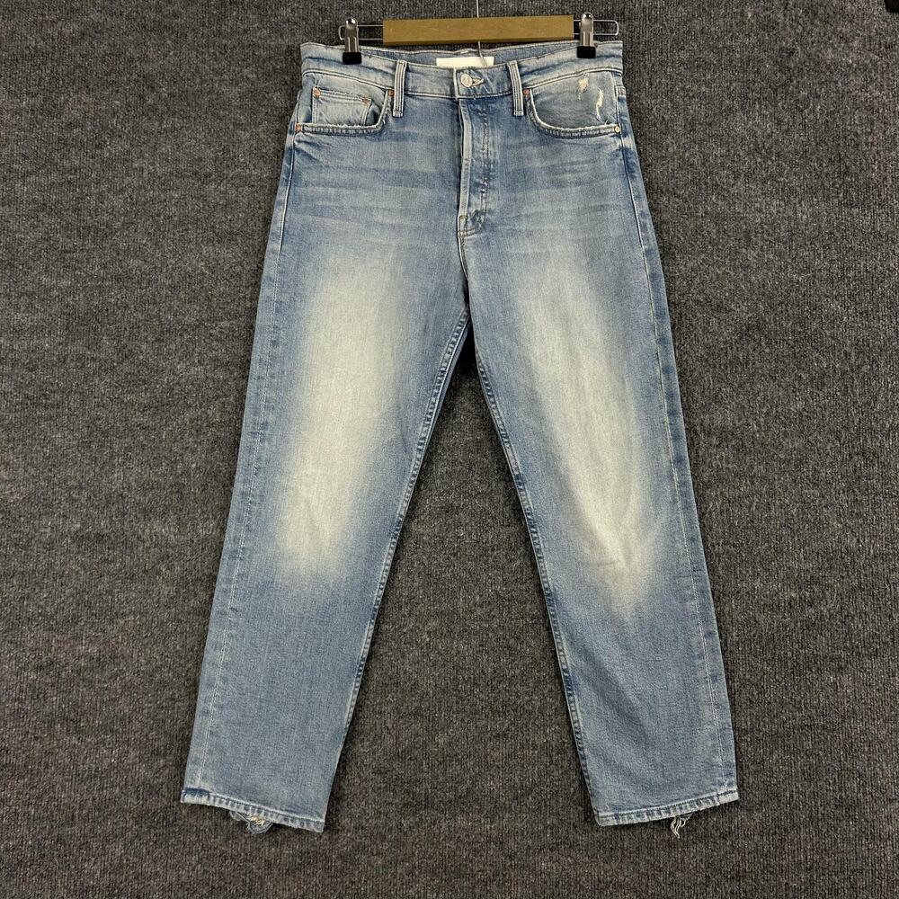 Mother Superior Jeans 29 The Tomcat Bless You Ankle Crop Denim Blue Casual Comfy - Picture 5 of 16
